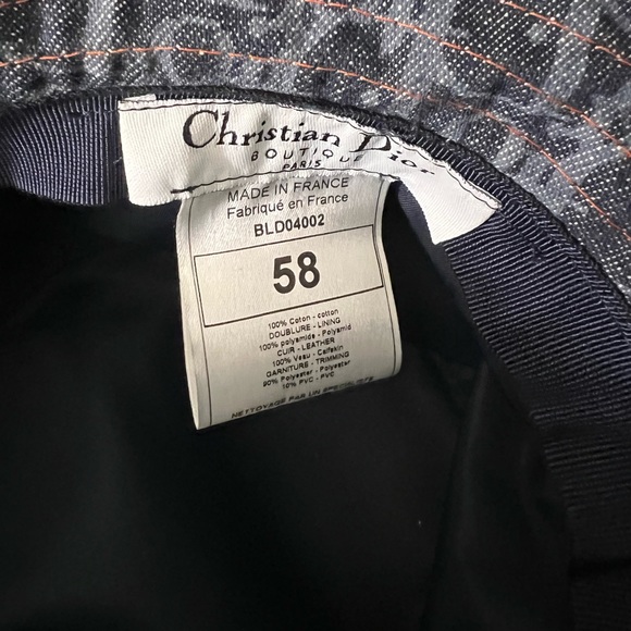 Authentic Christian Dior denim bucket hat- John Galliano era - Picture 3 of 3